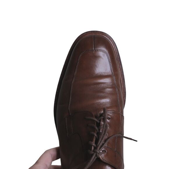 Mezlan Fiore Men's 9.5W Black Leather Split Toe Derby Dress Shoes Made in Spain - Picture 15 of 16